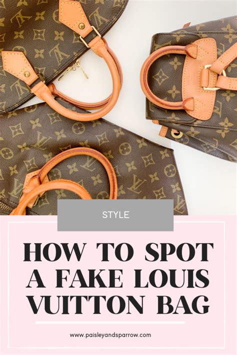 spot fake Louis Vuitton bags